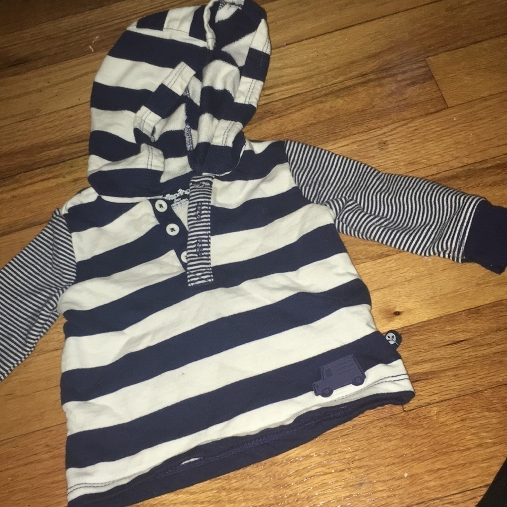 Streetwear baby Long sleeve boy hoodie pullover shirt 6m